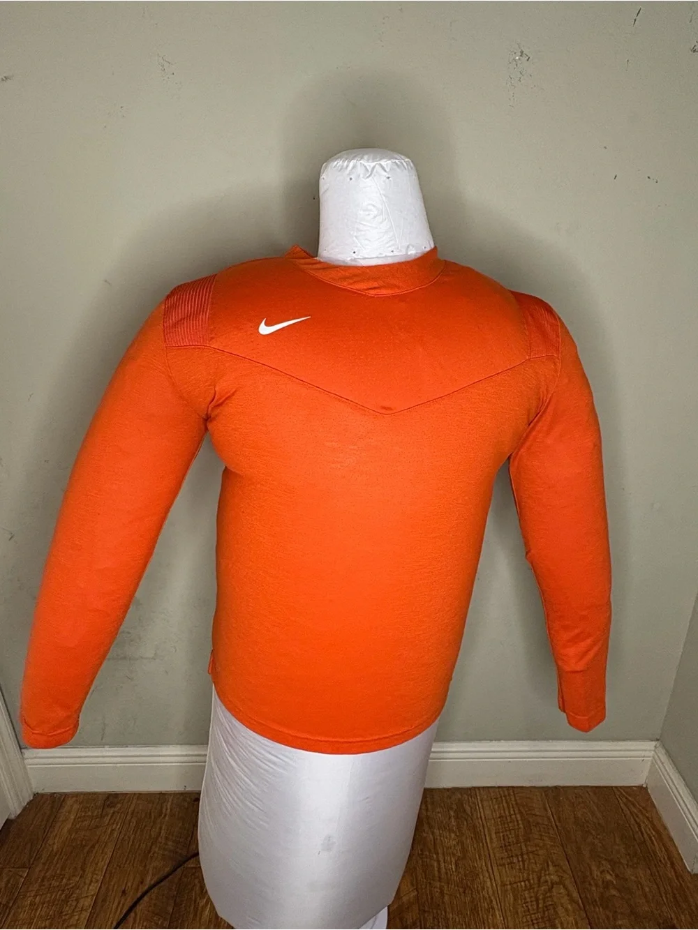 Nike Dri-FIT Performance Long Sleeve Athletic Shirt Orange Men's (US) Size L
